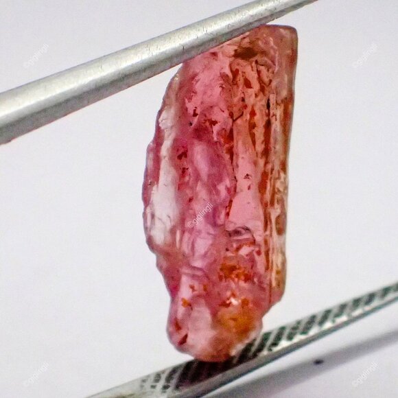 Jewelry - 4.90 Cts Brazilian Imperial Topaz Loose Gemstone Sphere Astrology Rough 16x7 mm